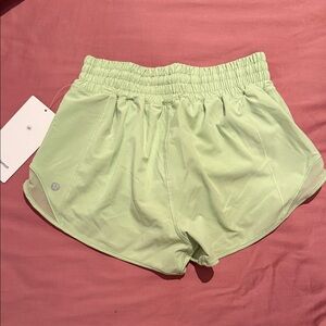 Lululemon Athletica Light Green Athletic Shorts
